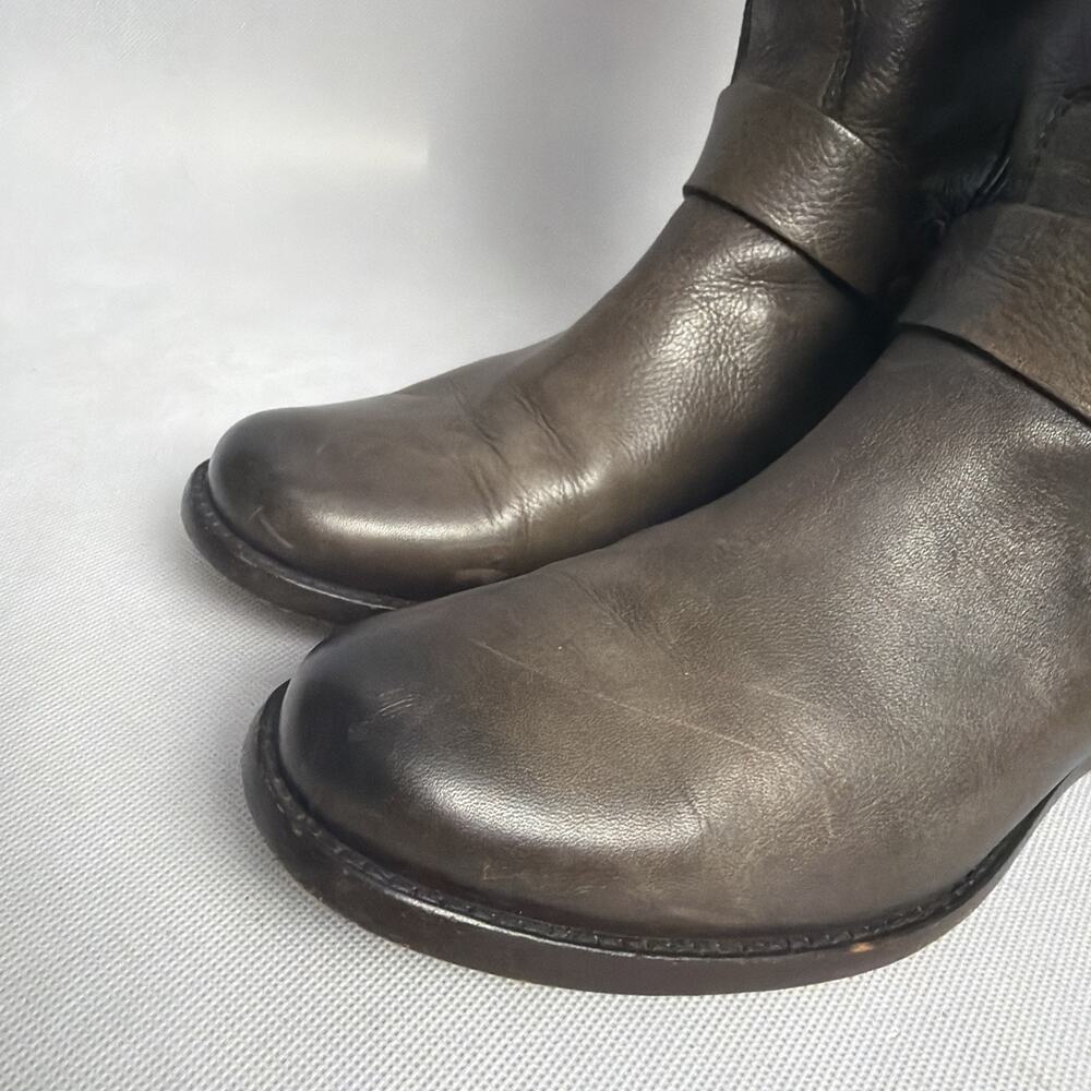 Frye Phillip Harness Tall Women's Leather Boots, Dark Brown, Size 7.5B - Picture 2 of 12